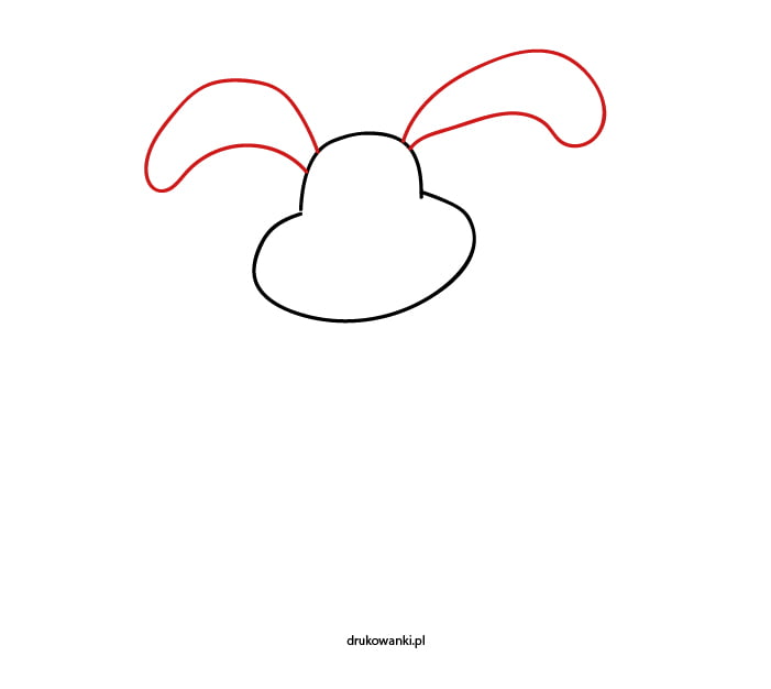 rysowanie królika krok po kroku