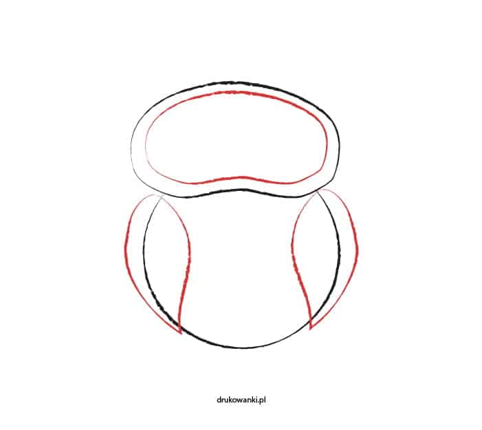 rysowanie sowy krok po kroku