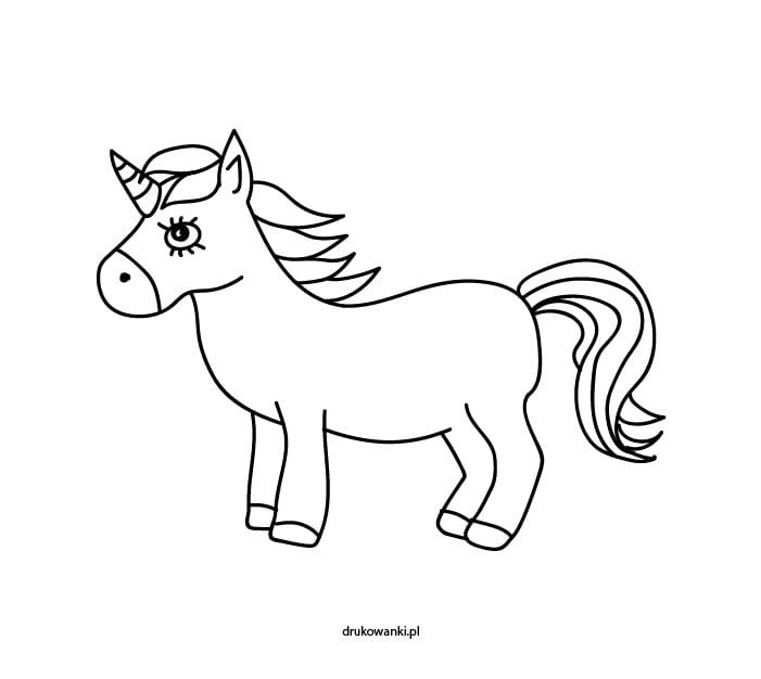 jednorożec kolorowanka dla dzieci