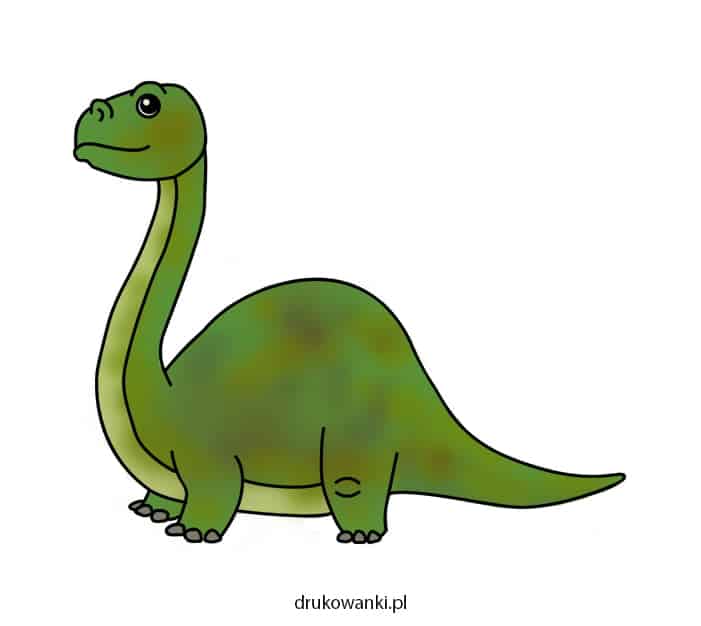 diplodok rysunek dinozaur
