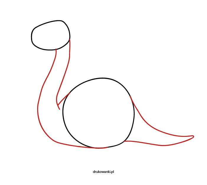 dinozaur diplodok rysunek