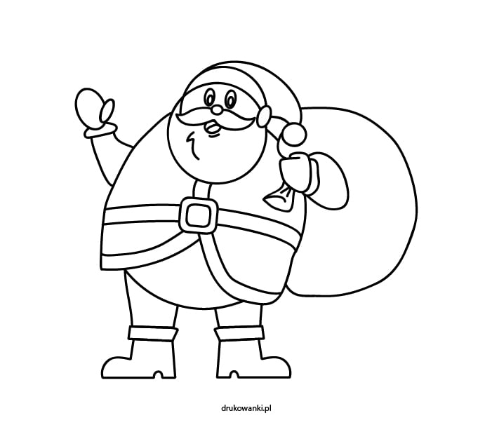 mikołaj kolorowanka dla dzieci