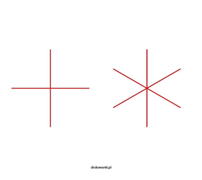 jak narysować płatki śniegu