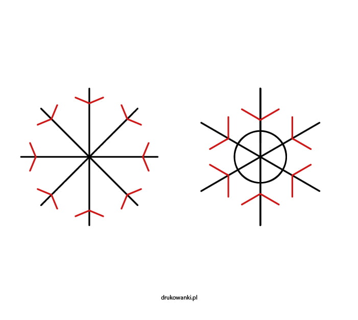 ćwiczenia rysunkowe dla dzieci śnieg