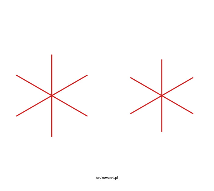 jak narysować śnieżynkę