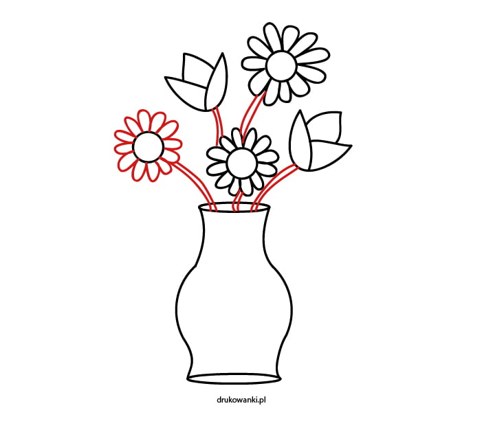 jak narysować kwiaty