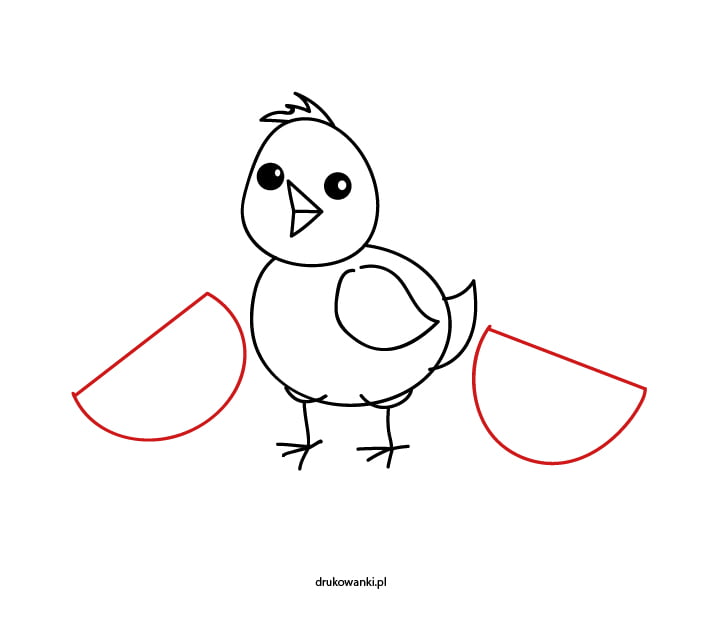 pisklaczek wielkanocny rysunek