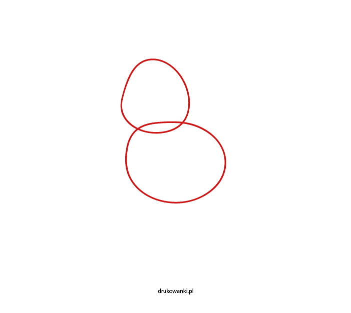 jak narysować kurczaka z kółek