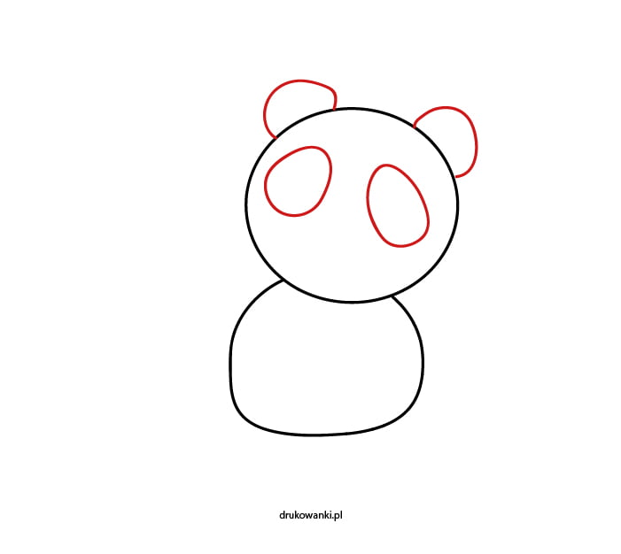 jak narysować pandę krok po kroku