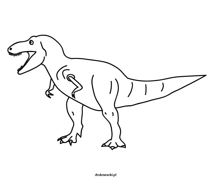 tyranozaur do kolorowania