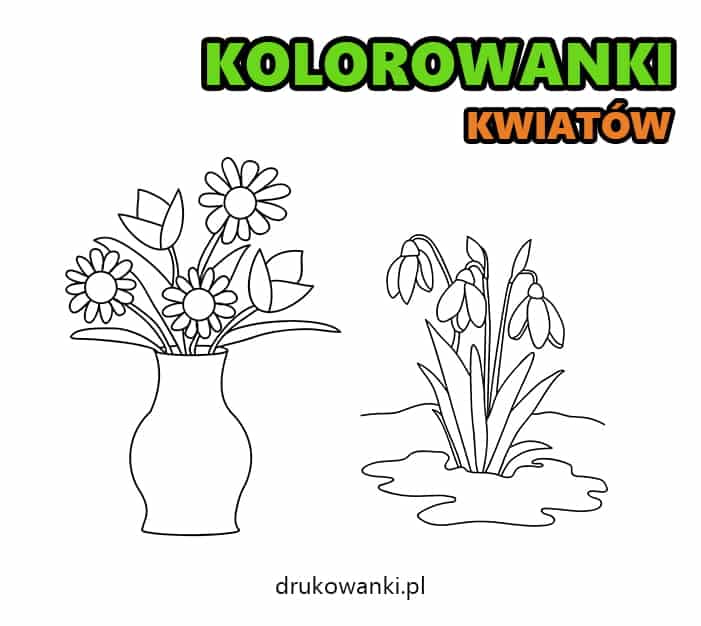 kolorowanki kwiatów wiosennych