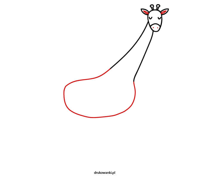 rysunek żyrafy instrukcja