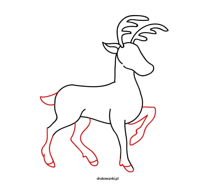 jak narysować renifera
