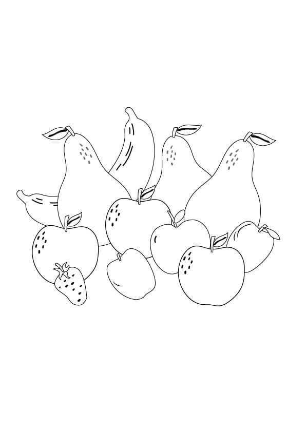 jabłka i gruszki rysunek