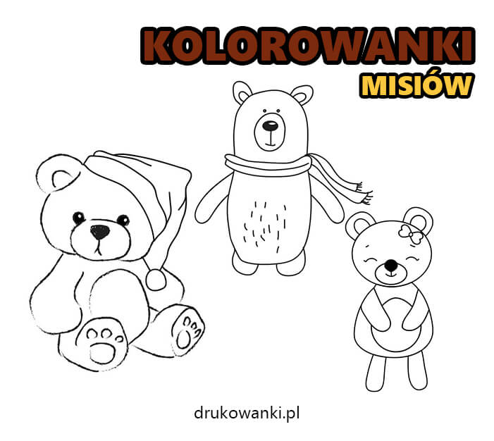 kolorowanki na dzień misia