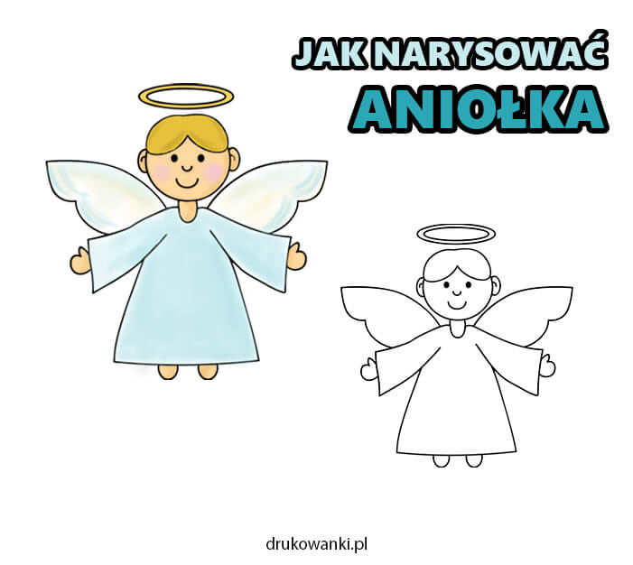 jak narysować anioła