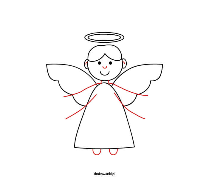 jak narysować anioła
