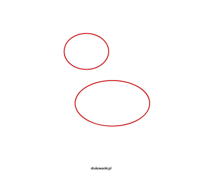 kaczka rysunek krok po kroku