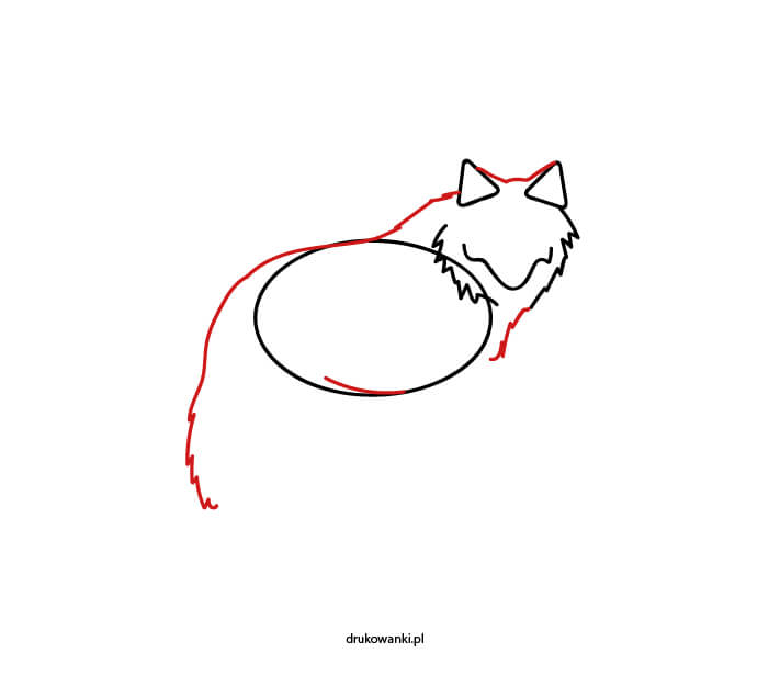 wilk jak narysować
