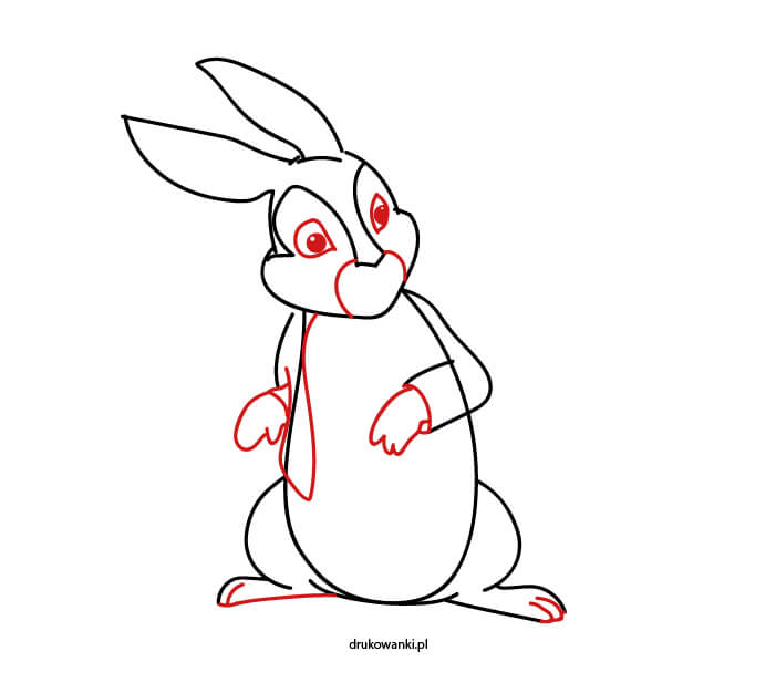 jak narysować Piotrusia króliczka