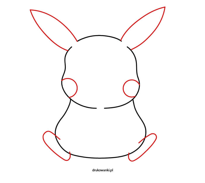 pikachu rysunek instrukcja