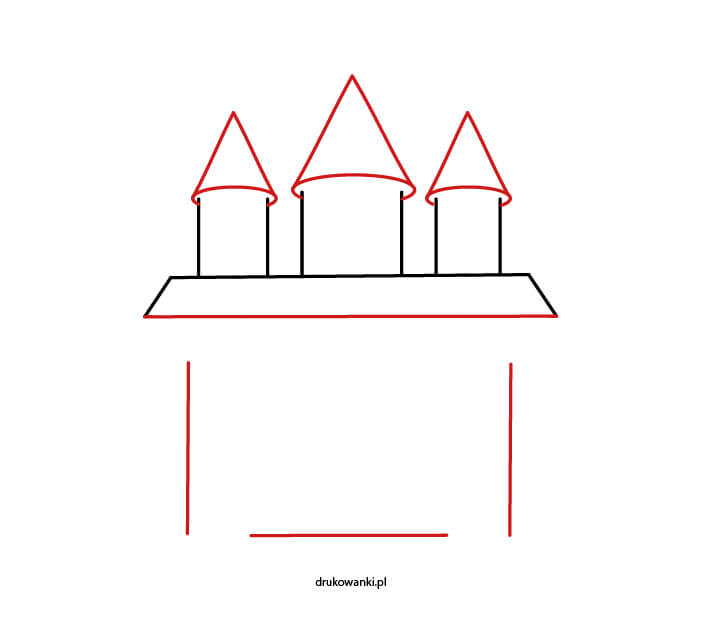 jak narysować zamek
