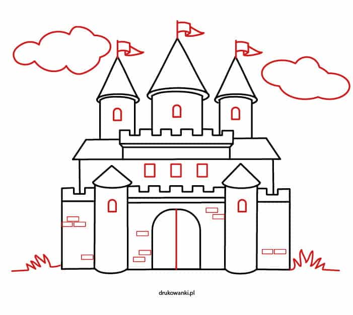 rysunek bajkowego zamku