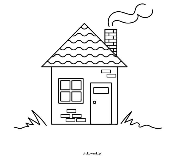 kolorowanka dla dzieci dom