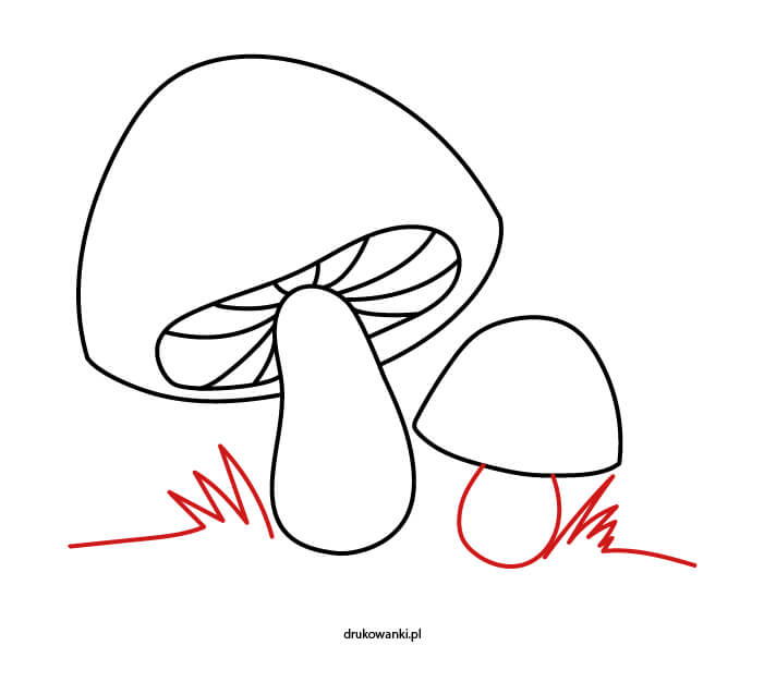 rysowanie grzyba