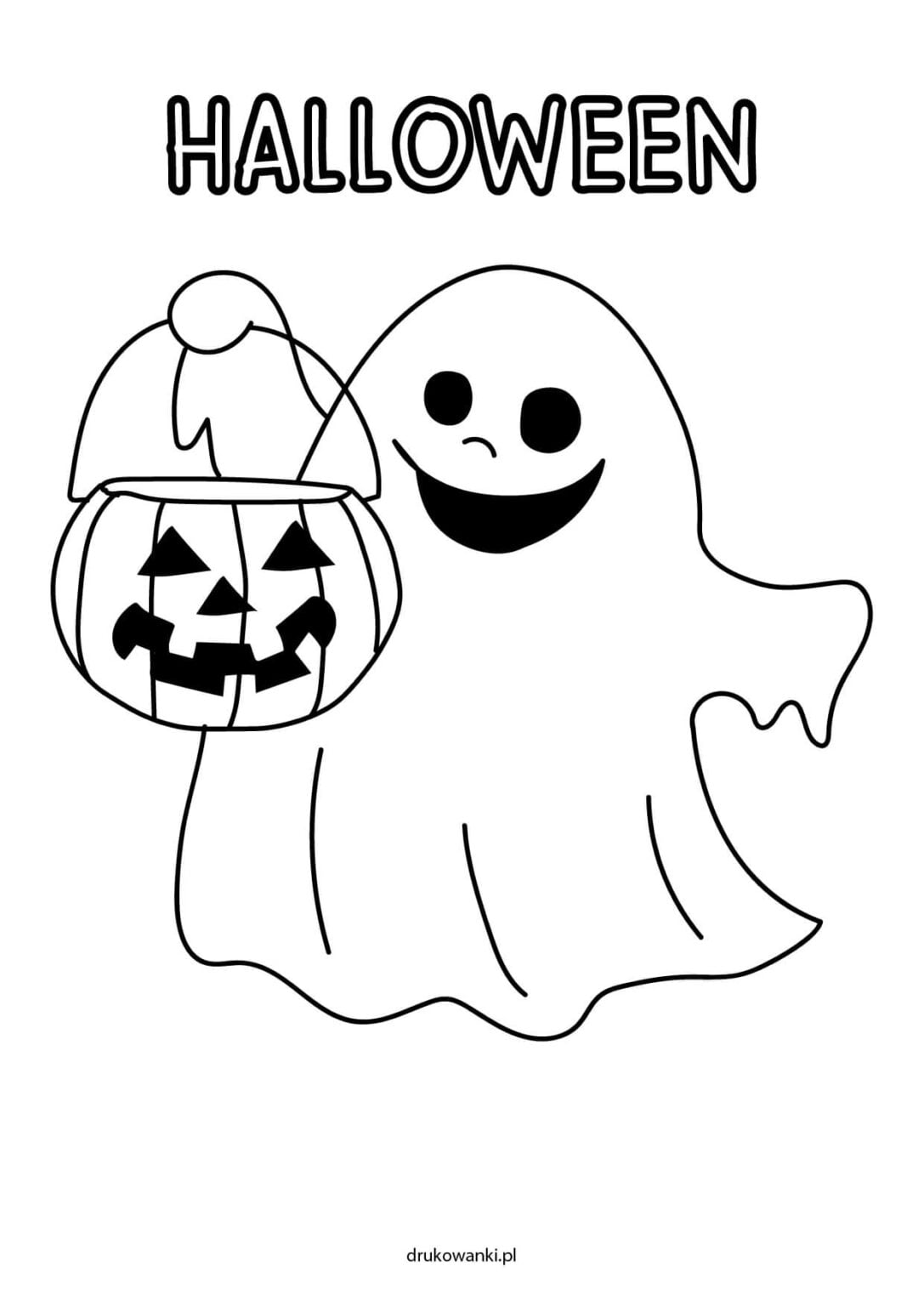 Kolorowanki Halloween - dla dzieci - do druku