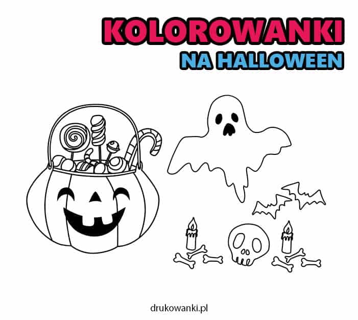 halloween kolorowanki dla dzieci