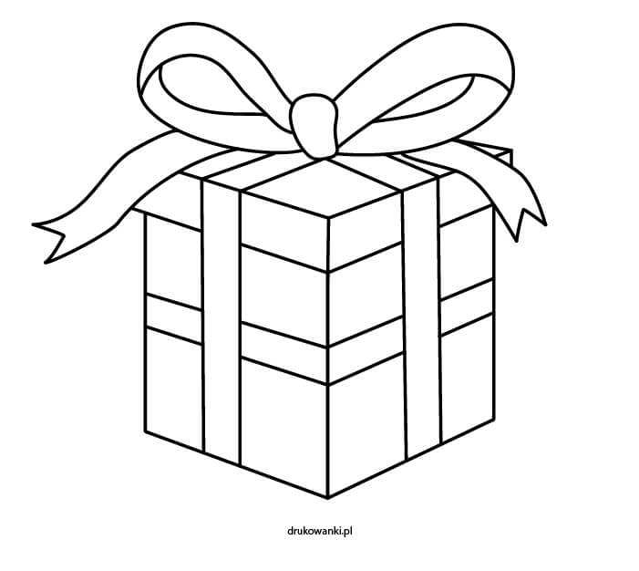 prezent kolorowanka