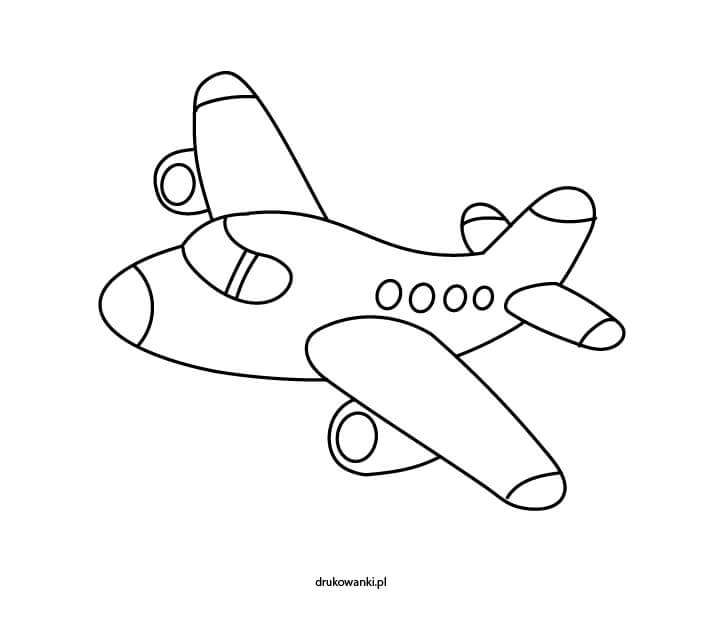 samolot kolorowanka