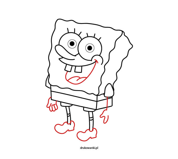 Spongebob Kanciastoporty jak narysować