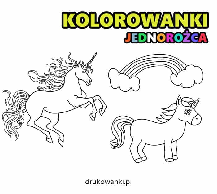 kolorowanki jednorożca do druku