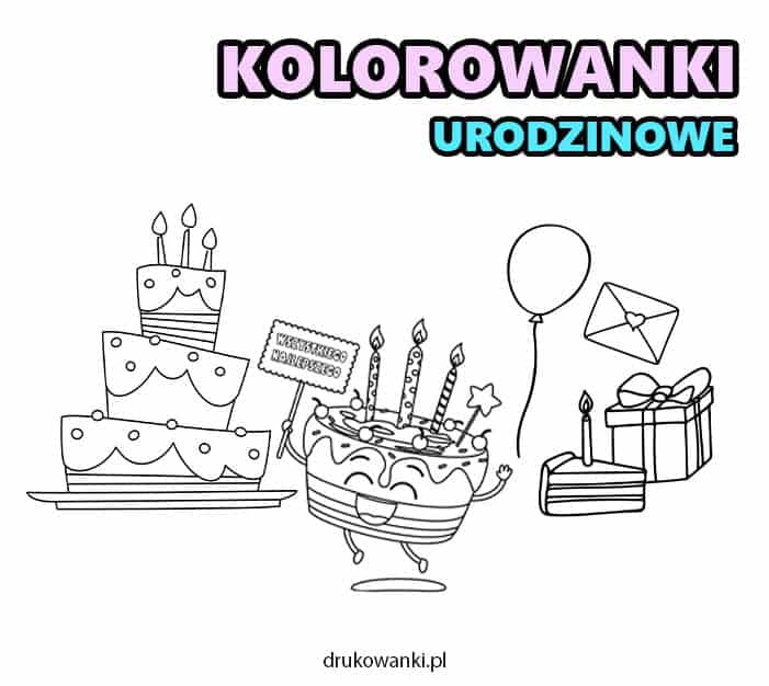 kolorowanki urodzinowe do druku