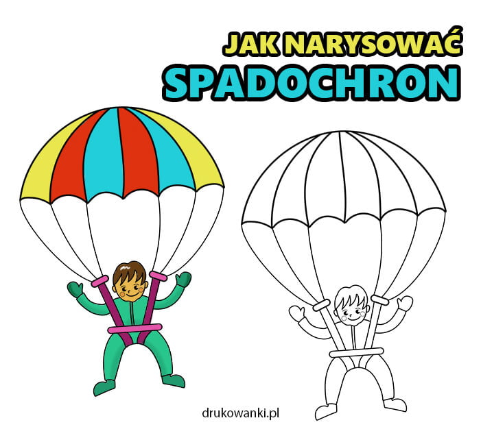 jak narysować spadochron instrukcja krok po kroku