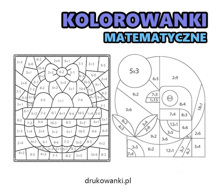 kolorowanki matematyczne dla dzieci