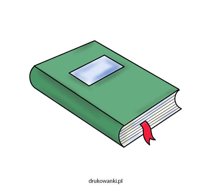 książka zamknięta prosty rysunek