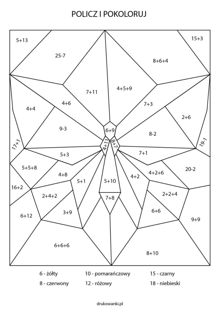 liczenie i kolorowanie