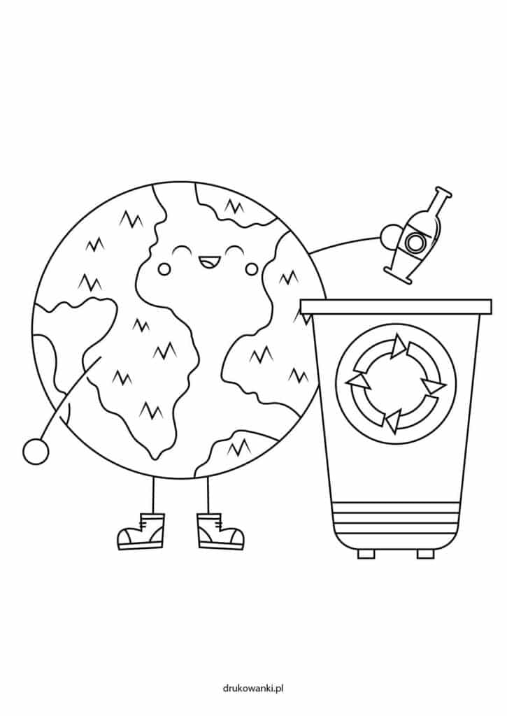 dbaj o planetę kolorowanka