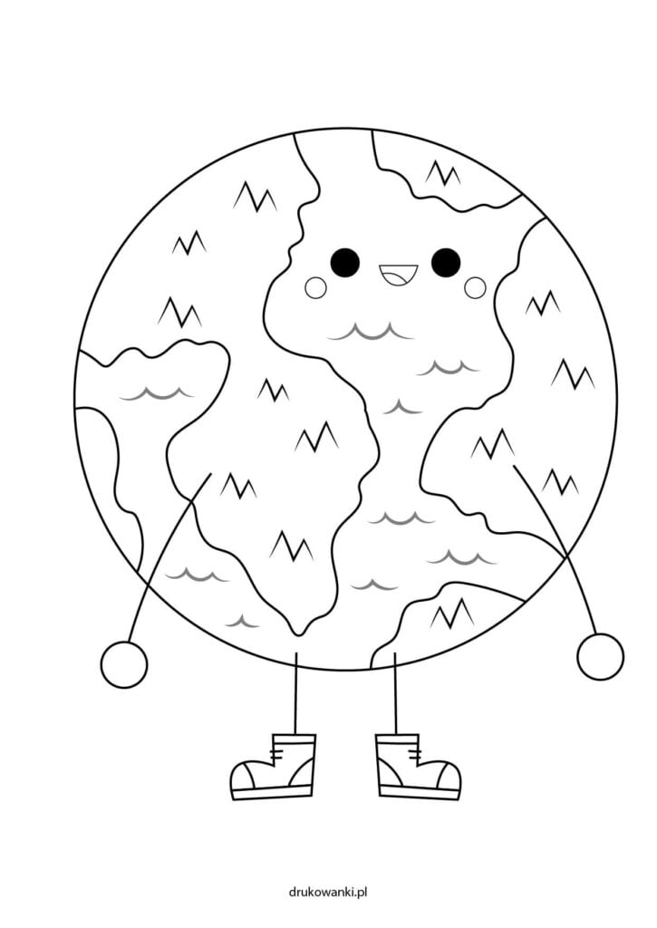 ziemia nasza planeta kolorowanka