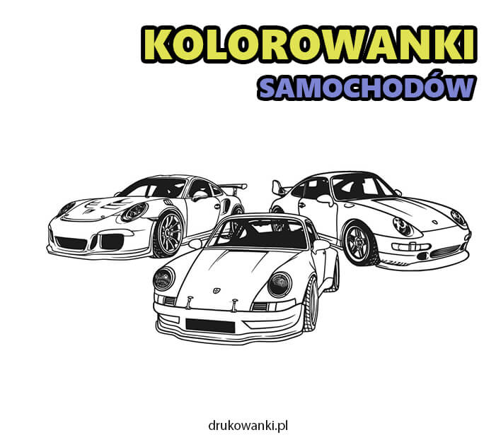 kolorowanki samochodów
