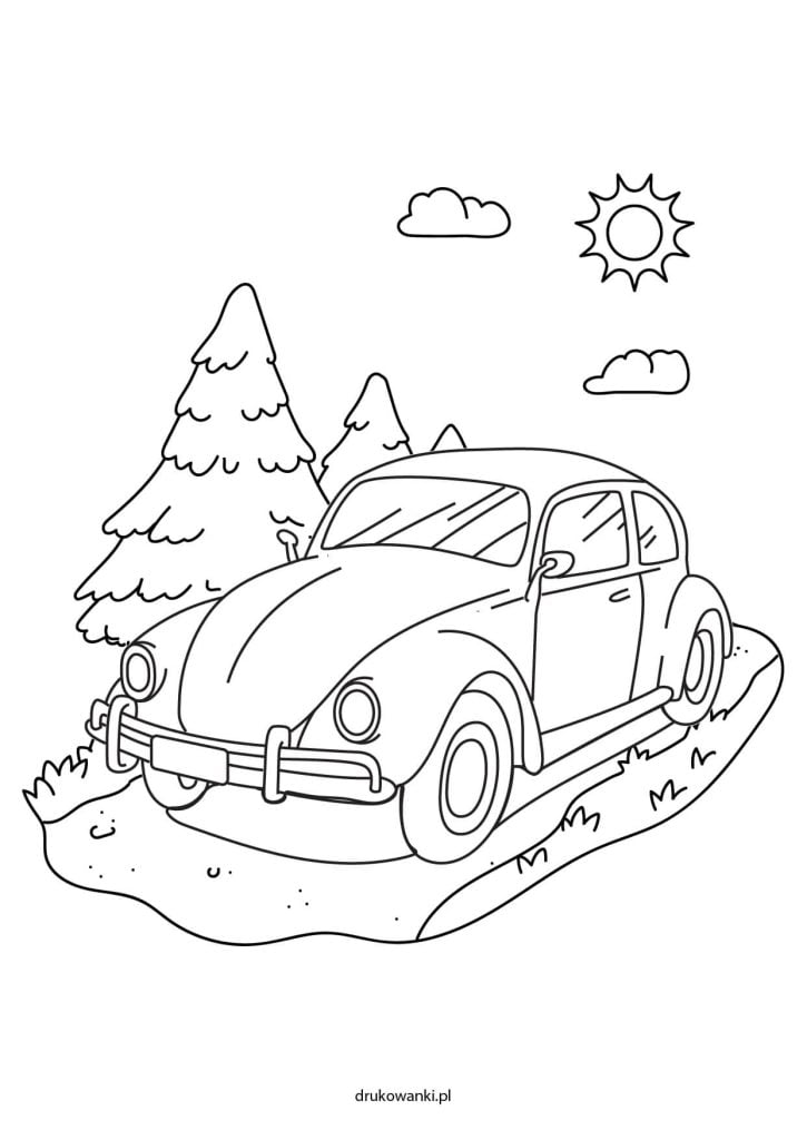 samochody kolorowanki