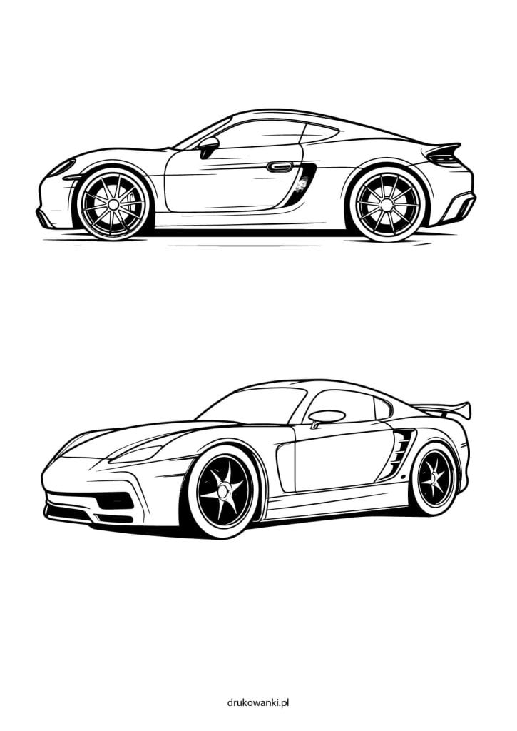 kolorowanki samochody