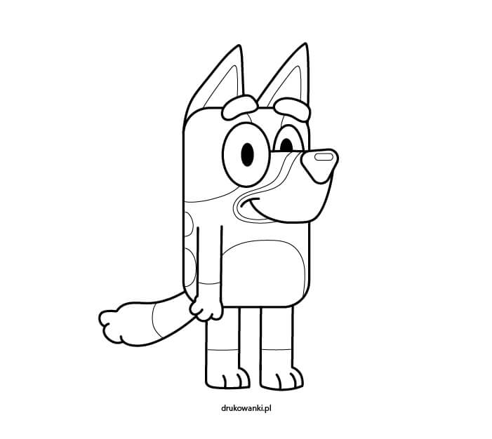 kolorowanka Bluey