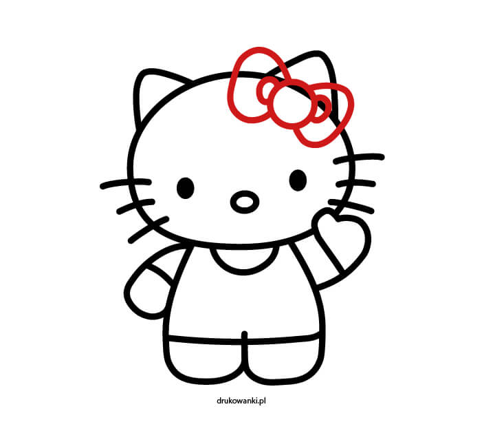 Jak narysować Hello Kitty krok po kroku