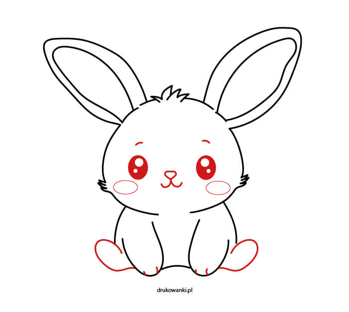 króliczek kawaii instrukcja rysowania