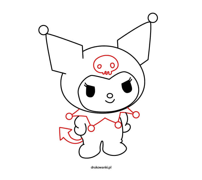 jak narysować Kuromi instrukcja