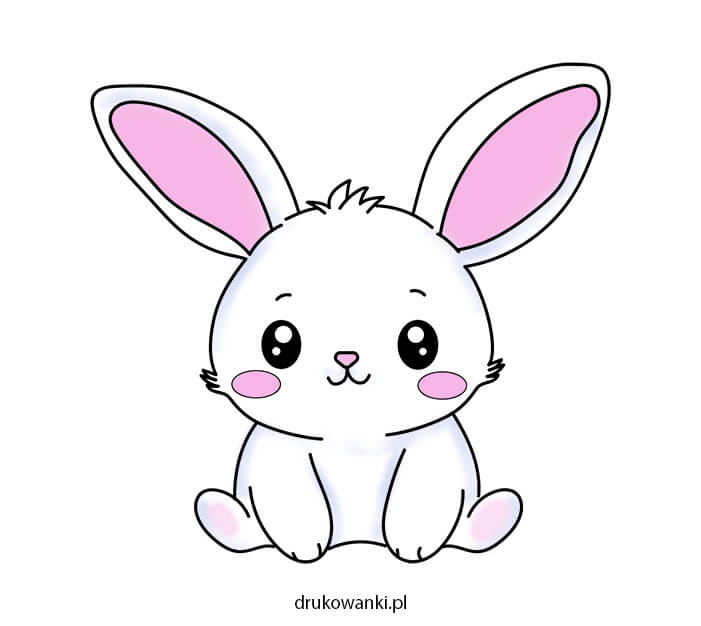 króliczek kawaii kolorowanka